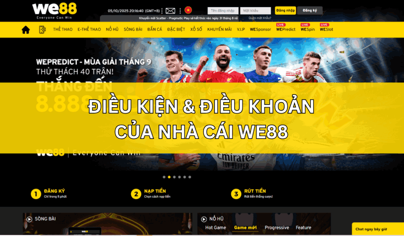 điều khoản và điều kiện We88