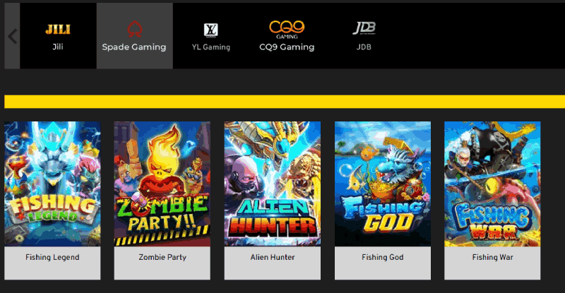 nhà cung cấp Spade Gaming